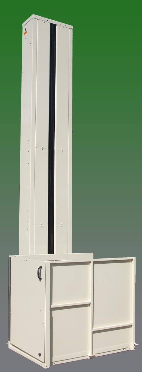 The Macâ€™s Vertical Home Lift PL-50 is sturdy enough to lift and lower up to 750 lbs and will accommodate most electric wheelchairs and scooters. 
